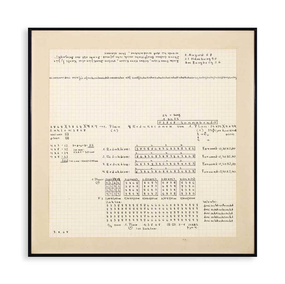 Untitled by Hanne Darboven, 1968