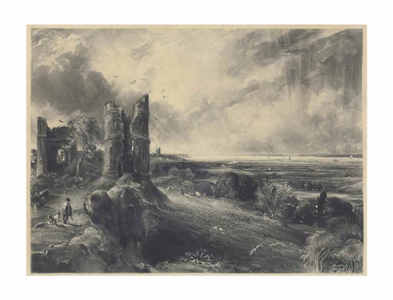 Hadleigh Castle, near the Nore by John Constable, David Lucas, 1830-1832