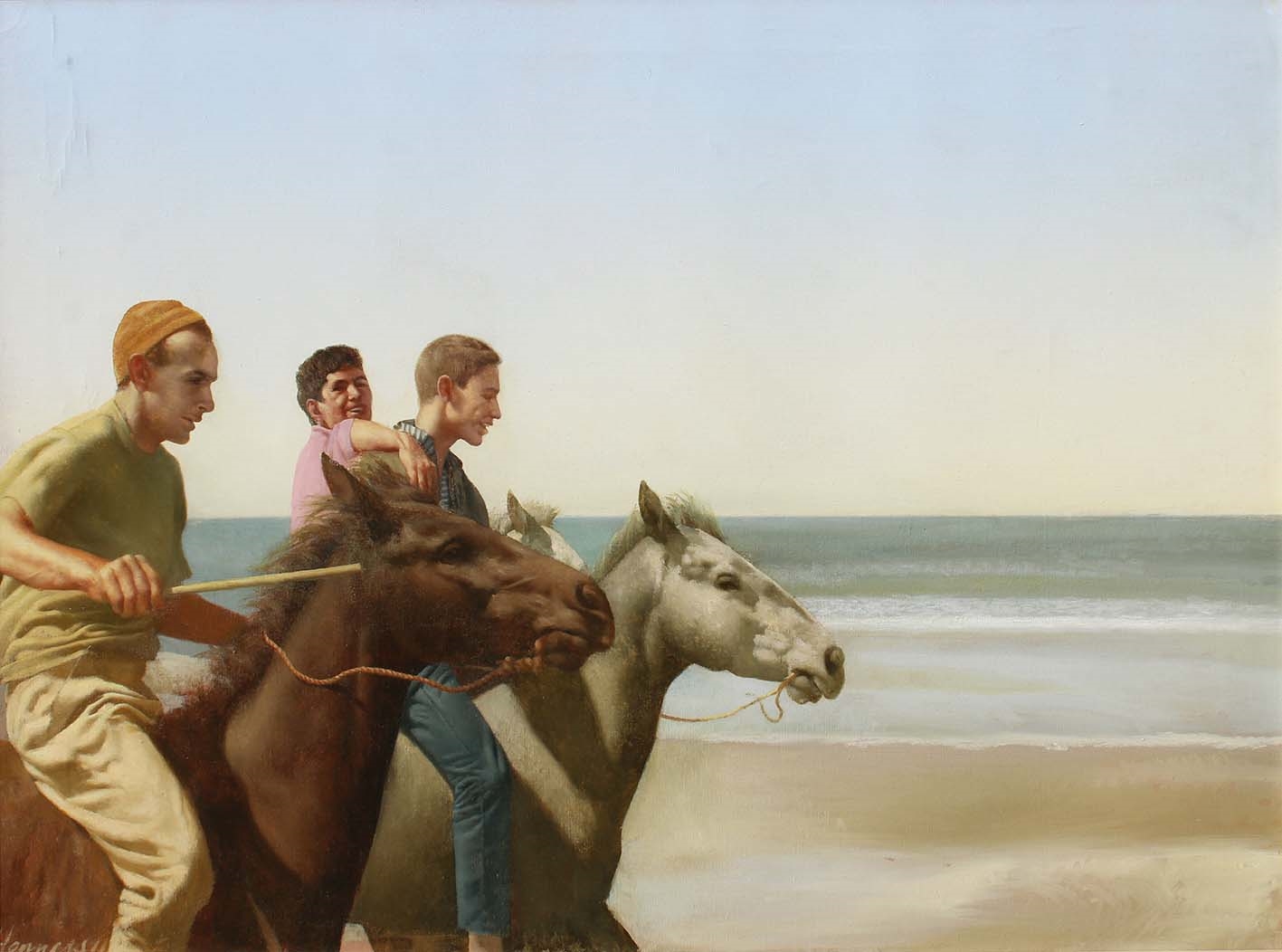 Artwork by Patrick Hennessy, THE RACE, Made of Oil on canvas