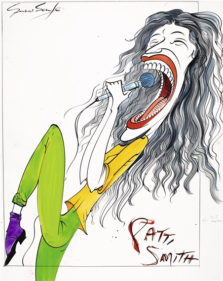 Patti Smith by Gerald Scarfe