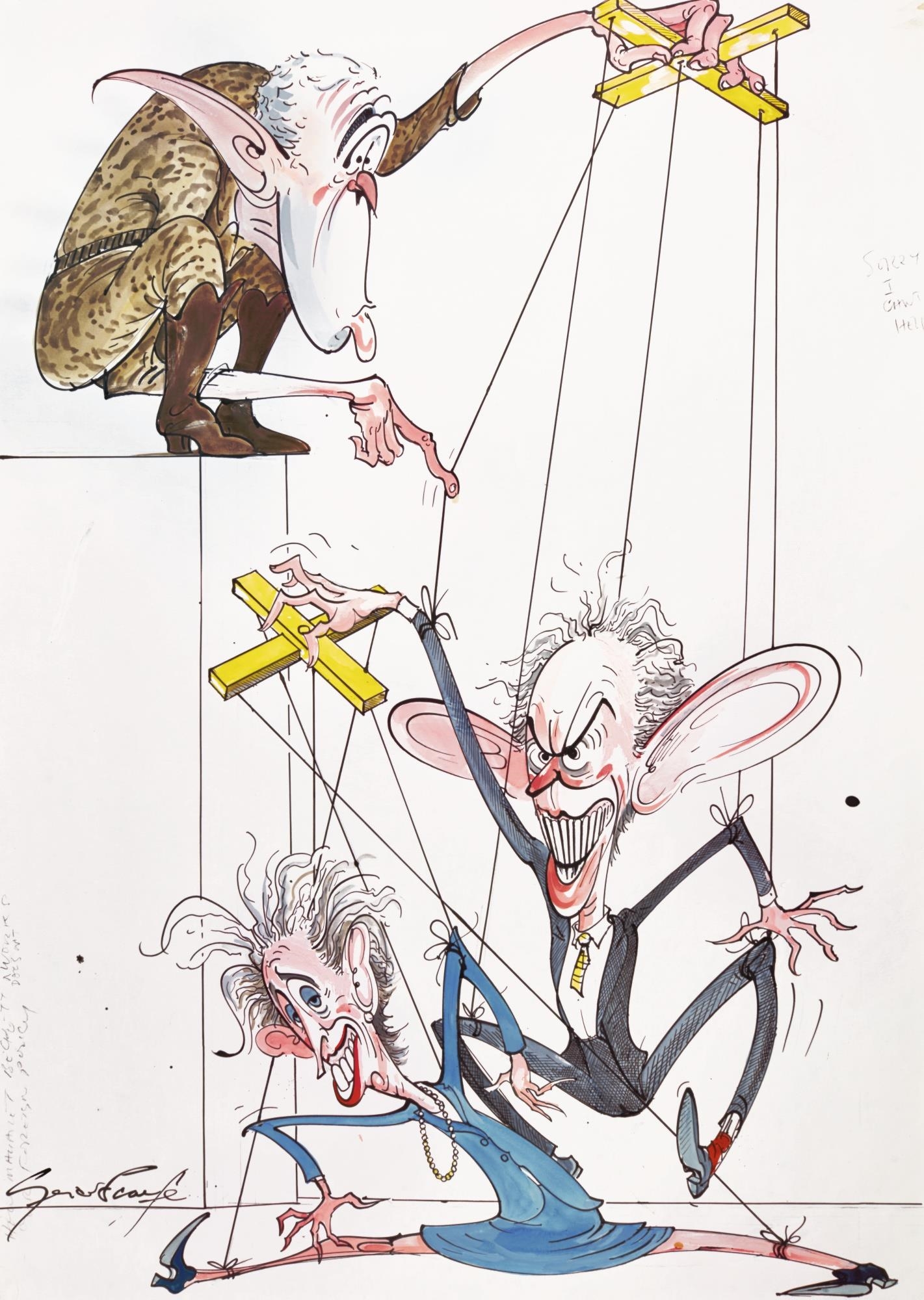 How Margaret Beckett Doesn't Work by Gerald Scarfe