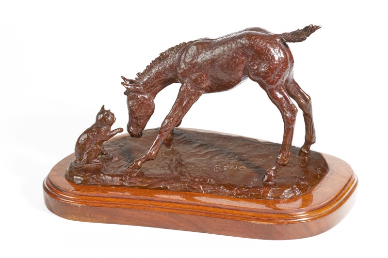 Jim Reno | Filly and the Kitty Cat | MutualArt