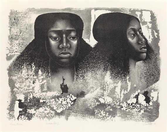 Lovey Twice by Elizabeth Catlett, 1976