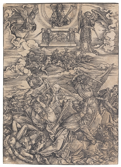 Albrecht Dürer | The Four Avenging Angels of Euphrates (from the ...
