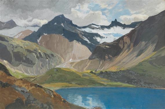 Lake Finstertal in Kühtai by Albert Stagura
