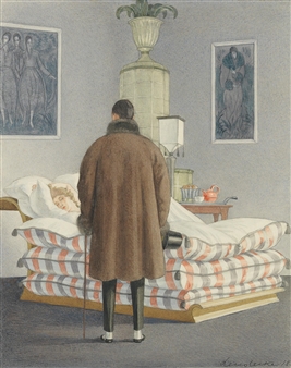 A boudoir in the style of the Wiener Werkstätte - Otto Lendecke