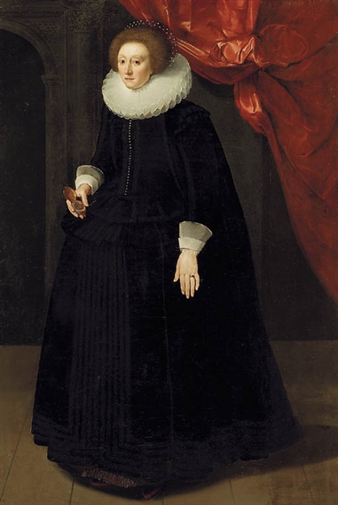 17th century black dress Black Pearl 17th Century Necklace  Dames a la Mode