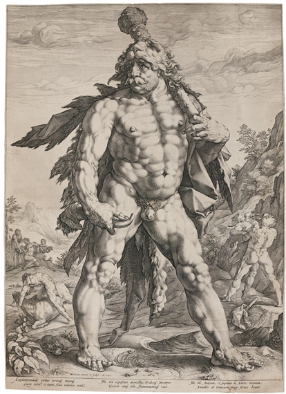 The Large Hercules by Hendrick Goltzius, 1589