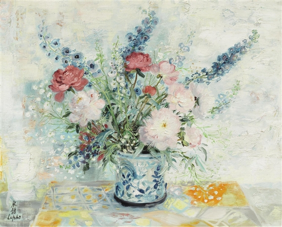 LES PIVOINES ROSES ET ROUGES (PINK AND RED PEONIES)