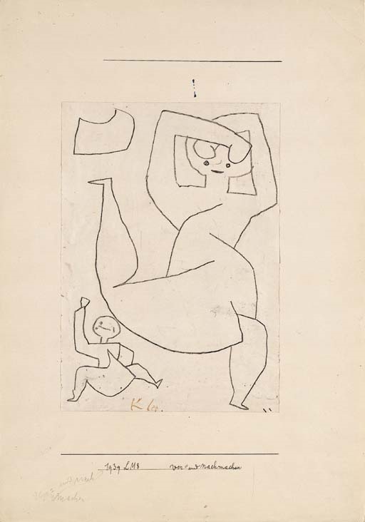 Vor - und nachmachen by Paul Klee, 1939