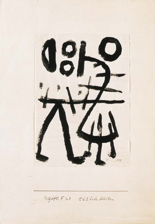 Tätlichkeiten by Paul Klee, 1940