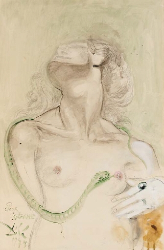 Eve et le serpent by Salvador Dalí, 1975