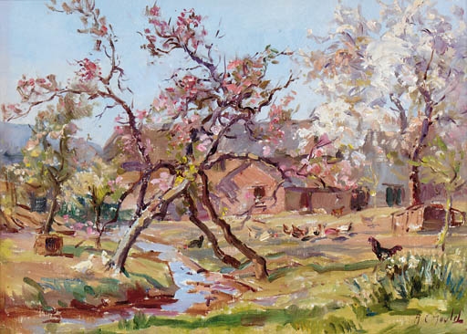 Apple Blossom, Lower Hay Farm by Alexander Carruthers Gould