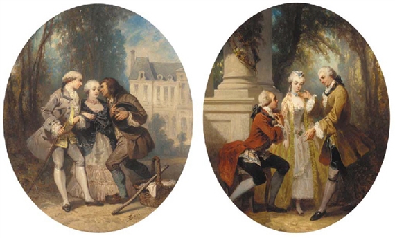 Nicholas-Edward Gabé | 2 Works: The proposal; and An approach | MutualArt