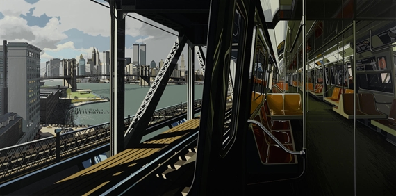 D Train by Richard Estes, 1988