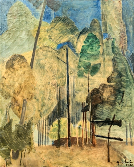 Paysage by Emmanuel Gondouin, 1923