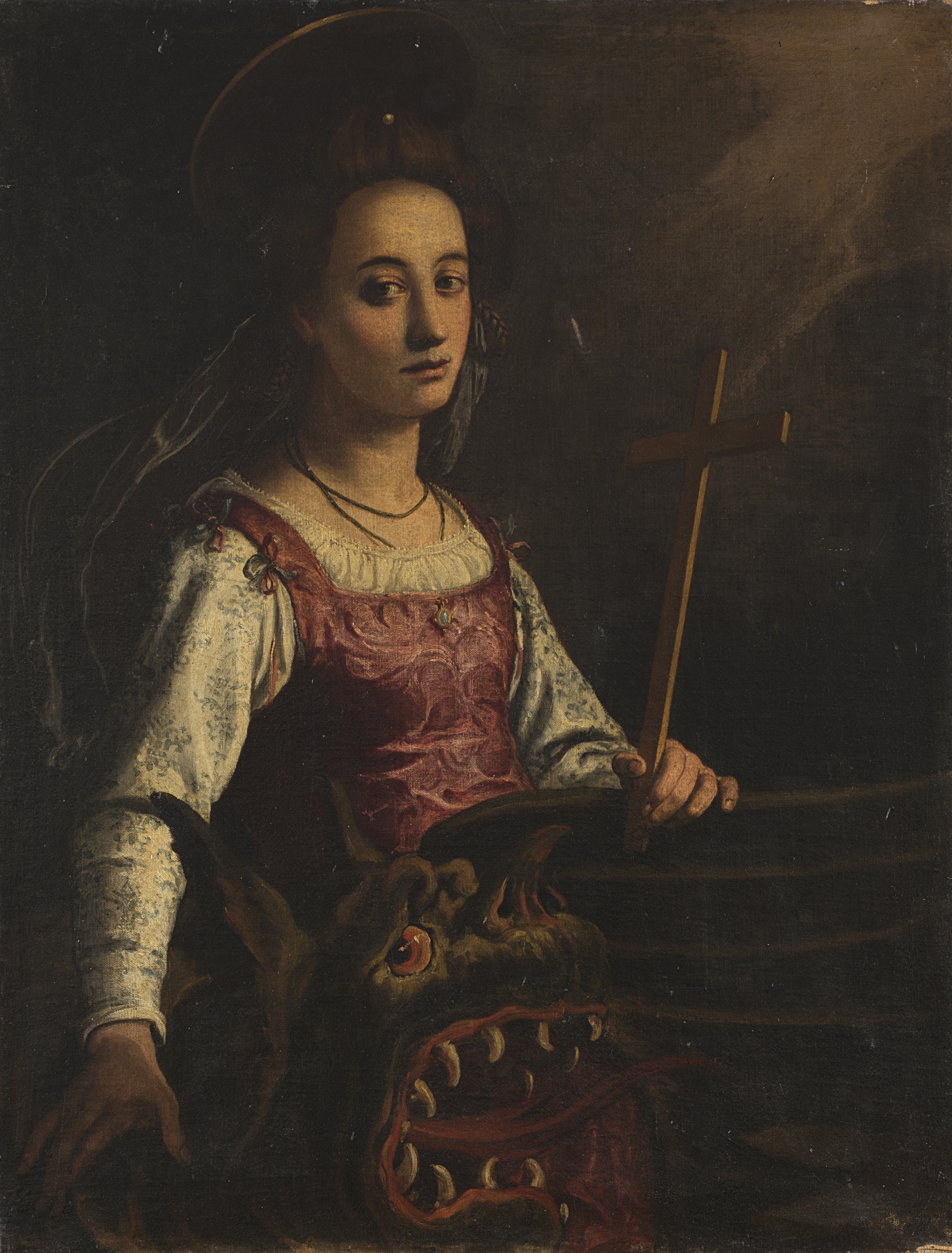 Artwork by Jacopo Chimenti, Sainte Marguerite, Made of oil on canvas