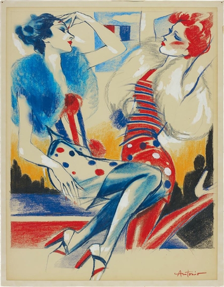 Mr. Chow's Drawing: Paris III by Antonio Lopez, 1973