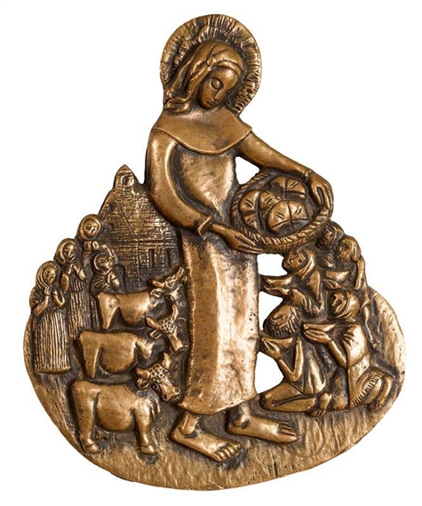 Saint Bridget Feeding the Poor by Imogen Stuart