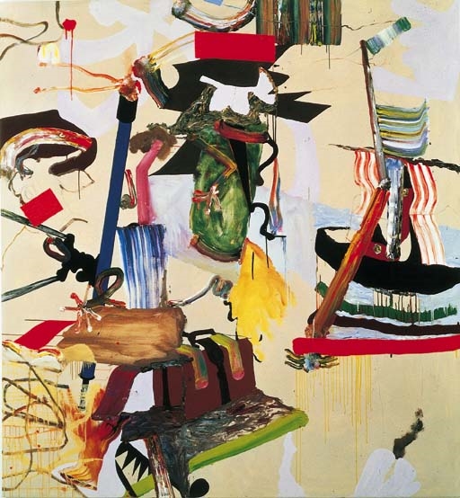 Untitled (one on brown) by Fiona Rae, 1989