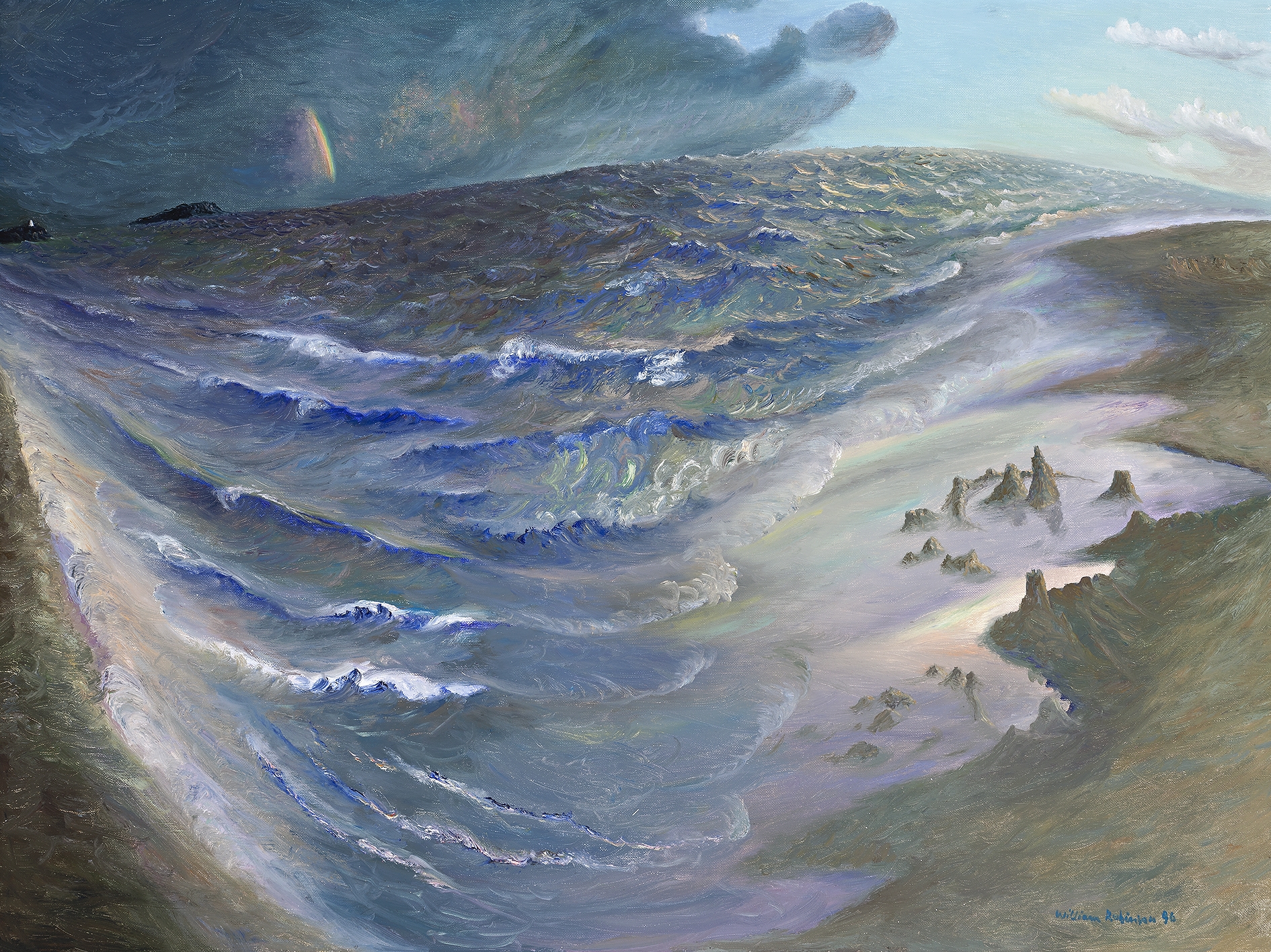 Clearing Storm to Fingal by William Robinson, 1996