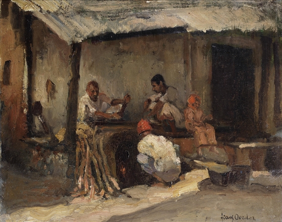 Figures at work by Frans Oerder