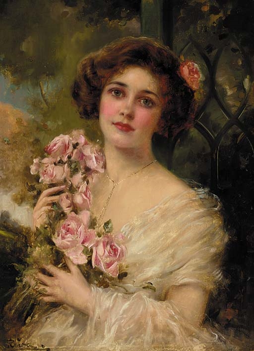The blushing English rose by Émile Vernon