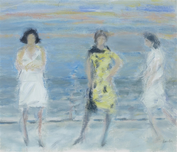 Three Women, Deauville by John Houston, 1980-1981