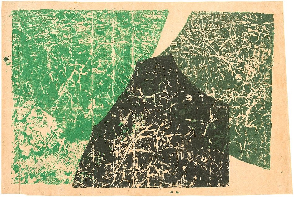 Artwork by Hermann Glöckner, No Title, Made of monotypie on paper