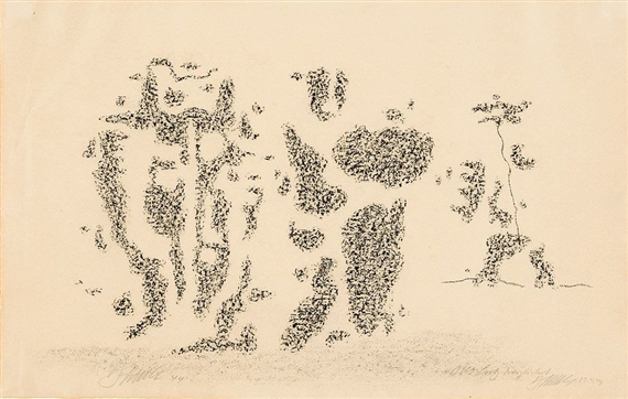Gilgamesch und Enkidu by Willi Baumeister, 1944