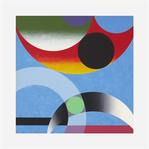 Herbert Bayer | Composition Around Green Dot (1974) | MutualArt
