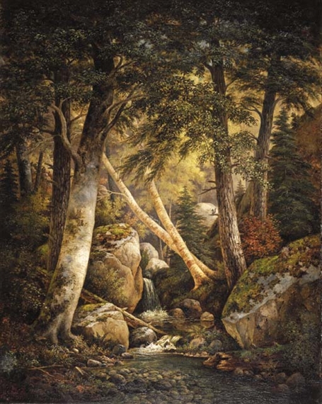 Wooded Interior by Henry Chapman Ford, 1877