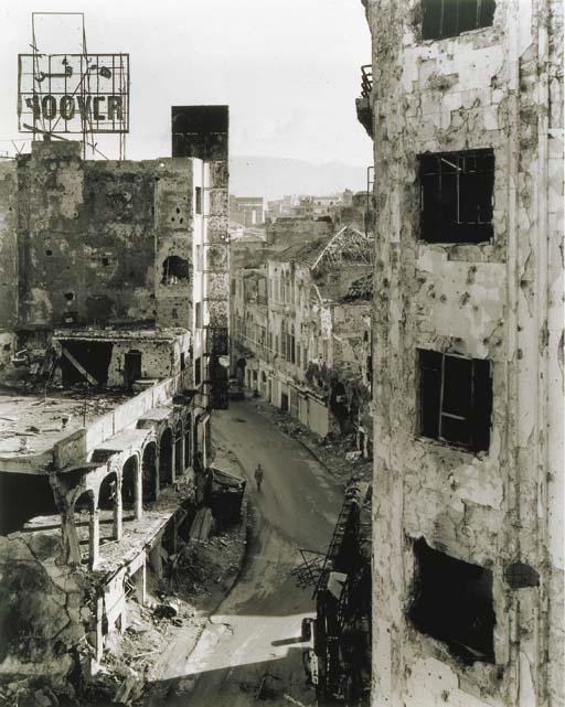 -rue Gourand Beirut by Gabriele Basilico, 1991
