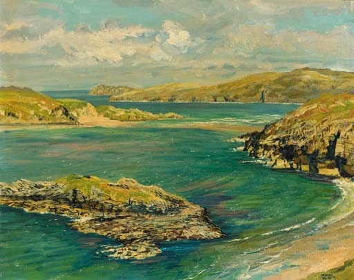 Sandy Beach, Kyle of Tongue, Scotland by James McIntosh Patrick‏