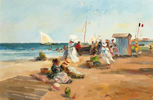 On the beach by Karine Girard