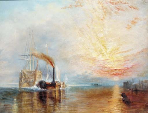 Artwork by Joseph Mallord William Turner, The fighting Téméraire, Made of oil on canvas