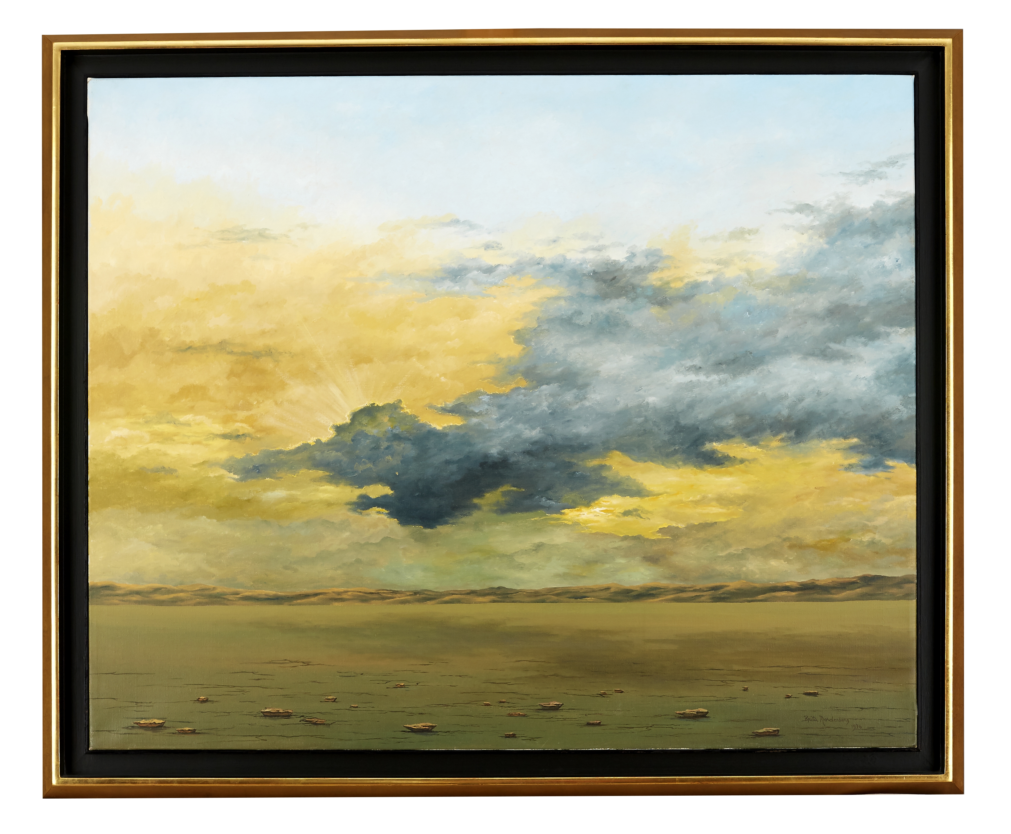 Artwork by Brita Nordenberg, Ljusnande himmel, Made of oil on canvas