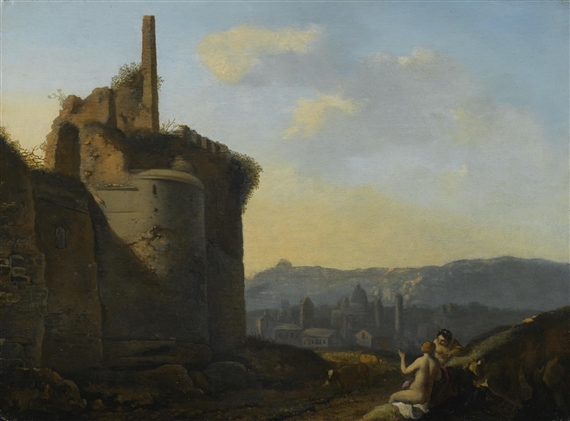 A VIEW OF BRESCIA by Gerrit van Bronchorst, 1662