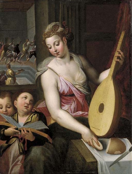 AN ALLEGORY OF MUSIC (?) by Otto van Veen
