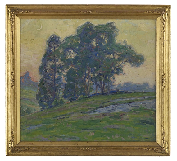 Trees at Sunset by Frank Townsend Hutchens