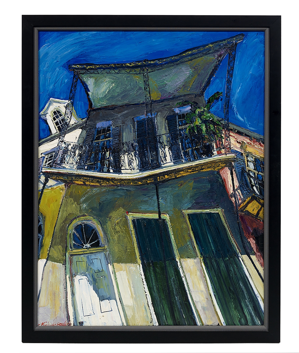 Artwork by James Michalopoulos, Green Frisette, Made of oil on canvas