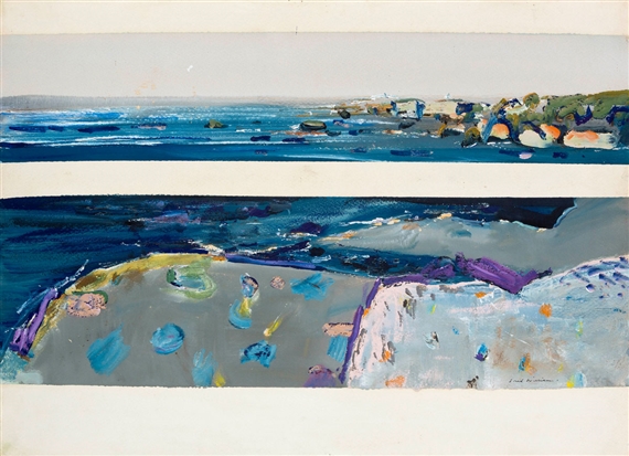 Turbulent Water, Marshall Bay, Flinders Island by Fred Williams, 1977