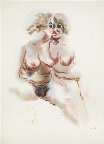 Freundinnen by George Grosz, 1929