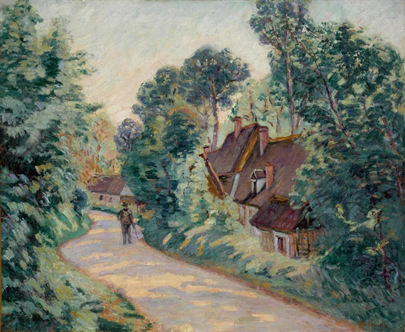 La route des Chintres à Jouy by Armand Guillaumin, circa 1900