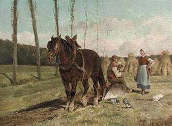 The midday rest - F. van Lumgutten