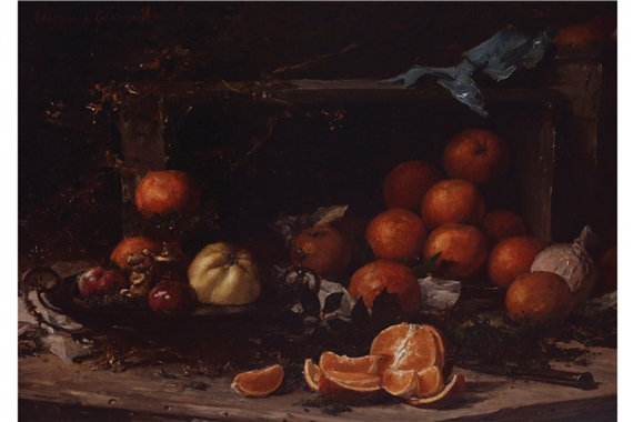 Still life of fruit by Thérèse Moreau de Tours