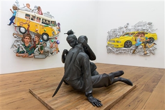 Solo exhibition of new works by artist Entang Wiharso on view at Marc Straus