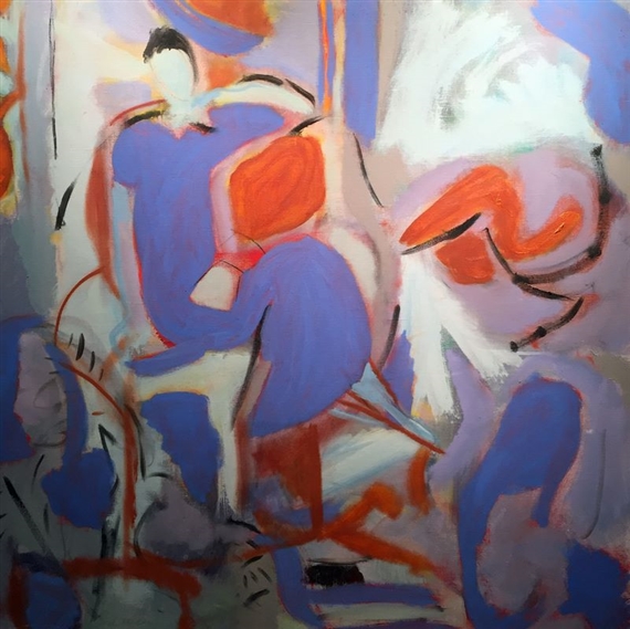 Girl in a Blue Dress by Rose Hilton, 2004