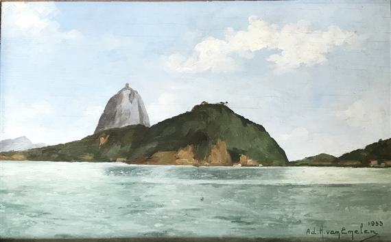 VUE DE LA BAIE DE RIO DE JANEIRO by Adrien Henri van Emelen, 1933