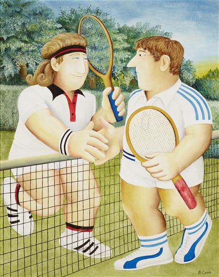 洋書 Bouncers by Beryl Cook Bouncers Back Mounted Print - Beryl Cook Prints